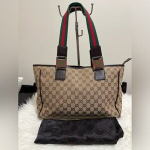 Authentic Gucci canvass tote